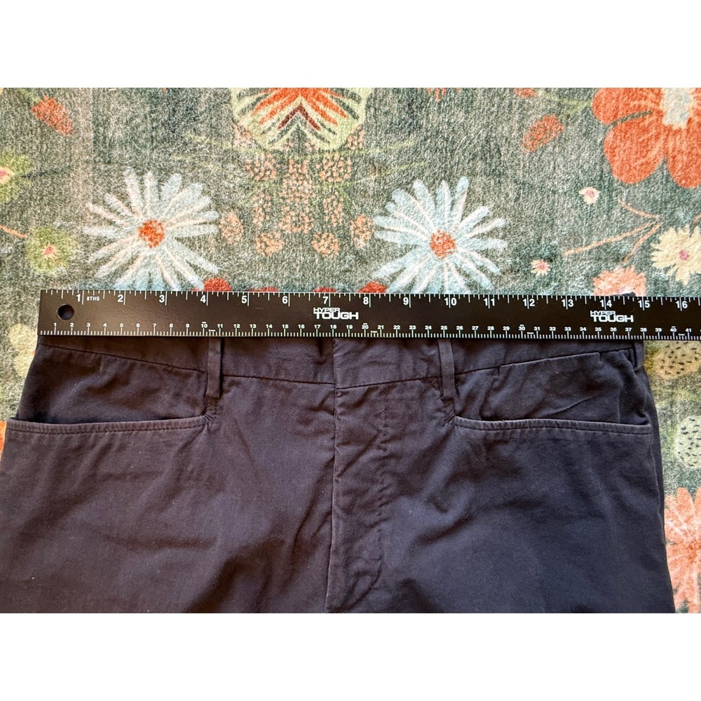 Prada Milano Womens Navy Blue Cotton Twill Trousers‎ Button Fly Made in Italy 48 - Picture 4 of 14